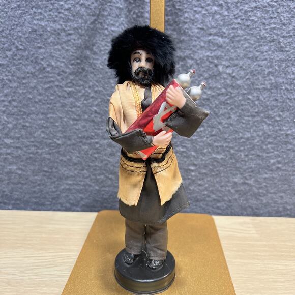 Vintage Hand Made Jewish Man w/ Torah Figurine Doll Judaica Israel Hebrew - Picture 1 of 7